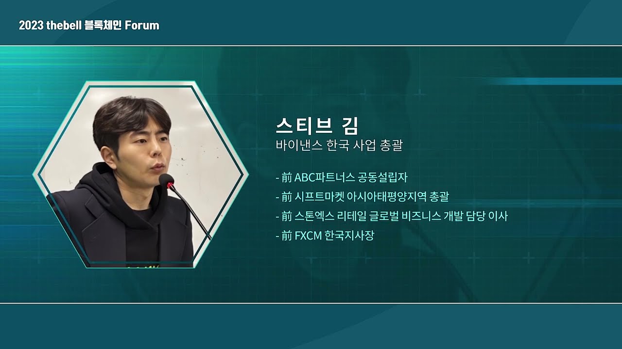 Session 3. Global Virtual Asset Market Outlook:Insights from a Global  Exchange(스티브 김 바이낸스 한국 사업 총괄)