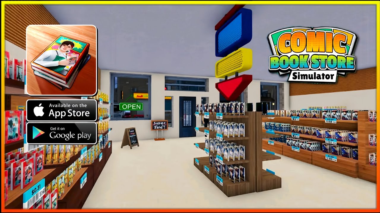 COMIC BOOK STORE SIMULATOR Gameplay Walkthrough [Android, iOS] Part 1 ...