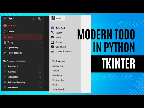 Creating a Modern ToDo in Python Tkinter - Timelapse Coding