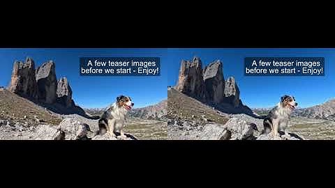 3D/SBS/Stereo Images and Video Snippets from the Dolomites (with 2x GoPro, Xreal Beam Pro)