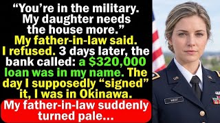 My Father-in-Law Took a $320K Loan on MY House—Until the Bank Saw WHERE I Was Stationed