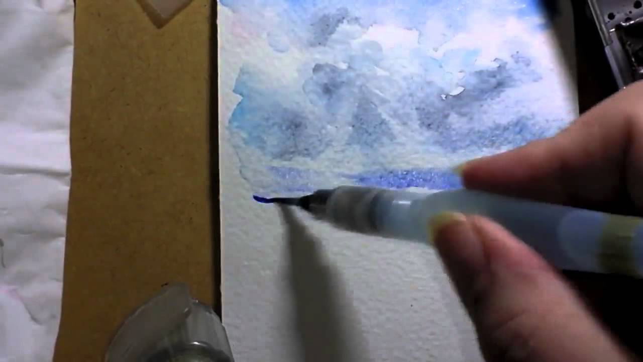 un ciel a l aquarelle watercolor sky Truepainting un ciel a l aquarelle watercolor sky Truepainting