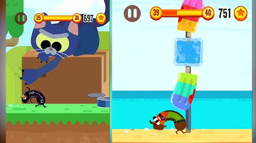 SAUSAGE RUN CRAZY LABS LEVEL 34 TO 40 UPGRADED NEW CHARACTER UNLOCKED WALKTHROUGH GAMEPLAY