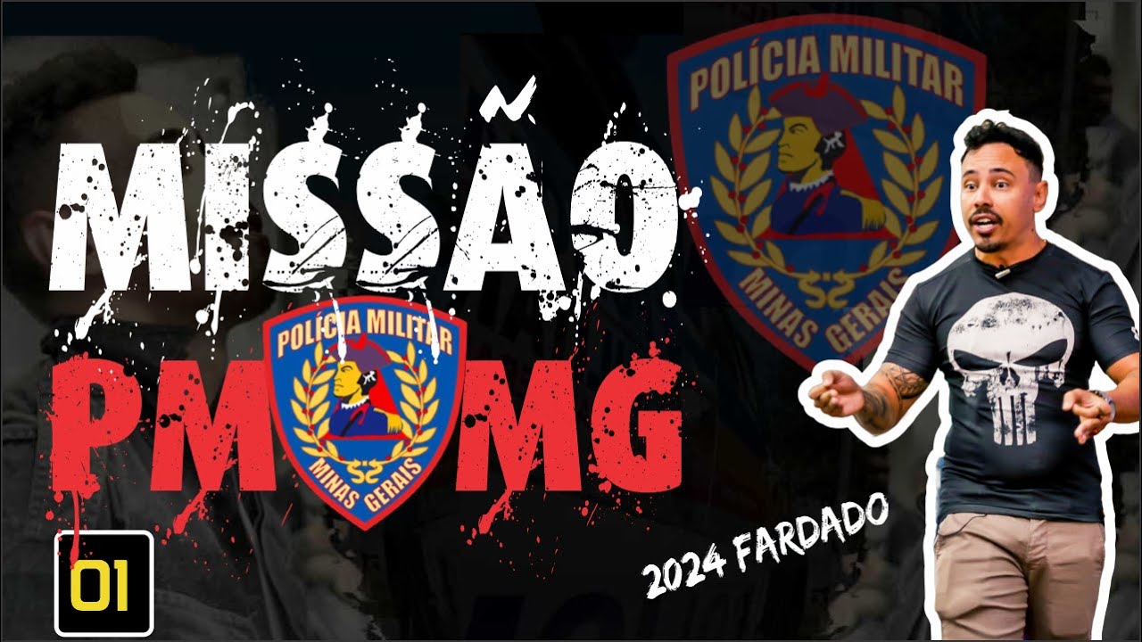 Missão PMMG 2024 fardado Foco CRS Concurso Polícia Militar MG