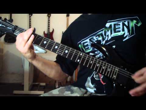 Demolition Hammer - .44 Caliber Brain Surgery (guitar cover)