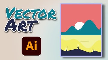 Vector draw in Illustrator 2022 in JUST 5 MINUTE | Vector Art | Vector Illustration