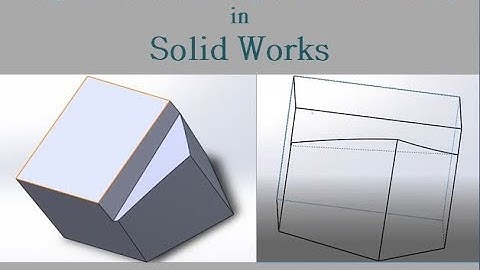 Single Point Cutting Tool Geometry in Solid Works