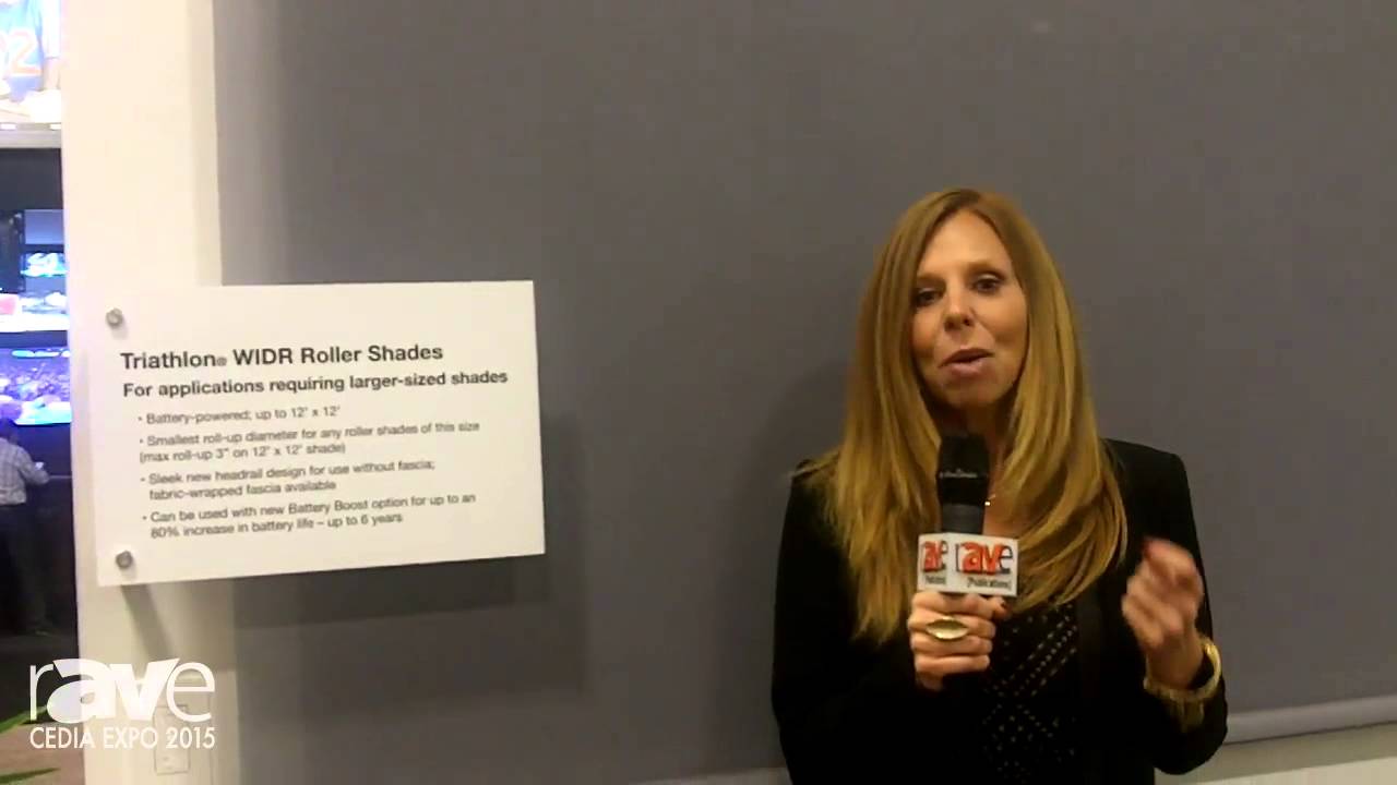 CEDIA 2015 Lutron Presents Triathlon WIDR Roller Shade for Windows Up
