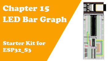 Chatper 15 74HC595 & LED Bar Graph Starter Kit for ESP32S3
