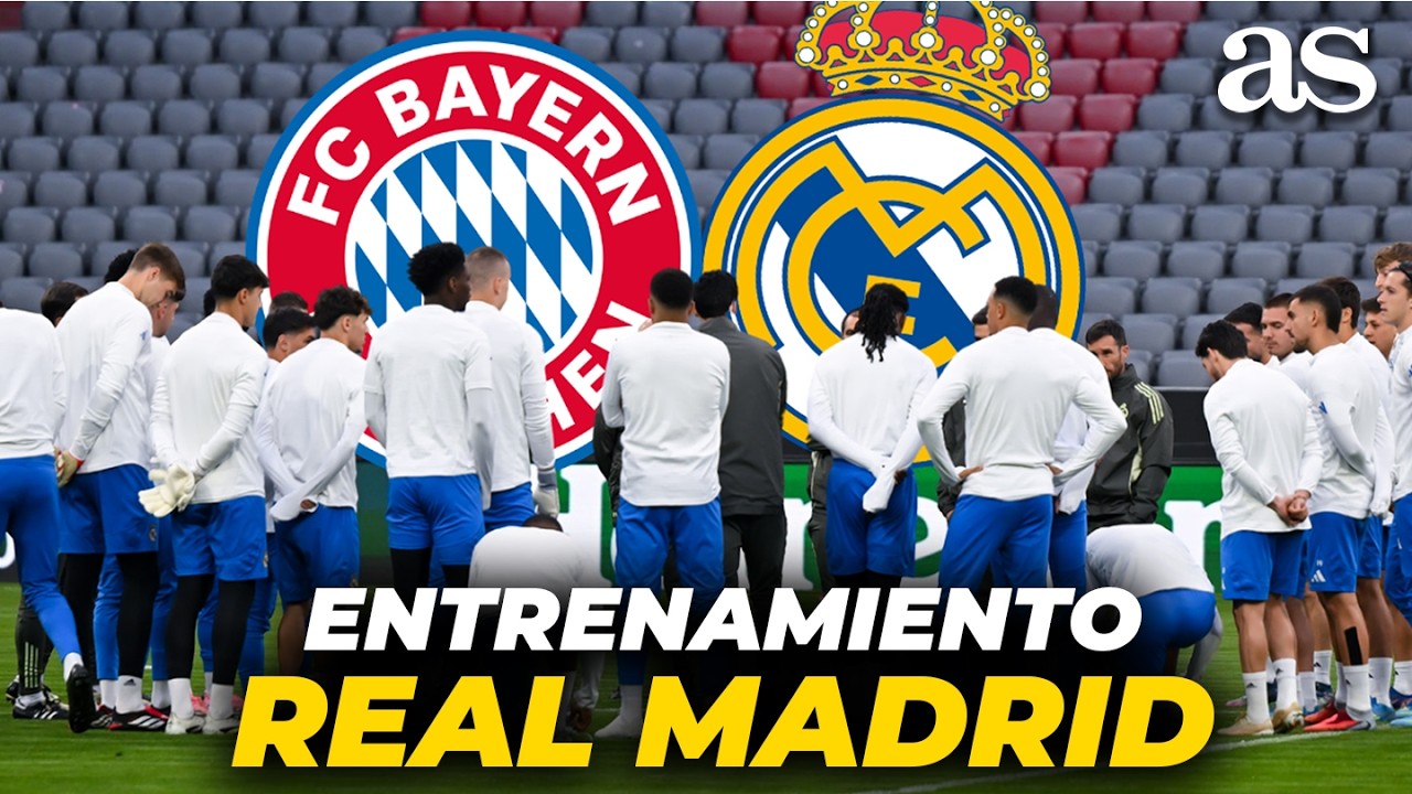 Entrenamiento del REAL MADRID en MÚNICH antes del partido ante el ...