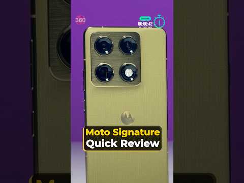 Motorola Signature Review in one minute: Should you buy this luxury Moto phone?