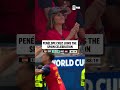 The Spanish actress got to witness Spain's dominant 3-0 win 🇪🇸