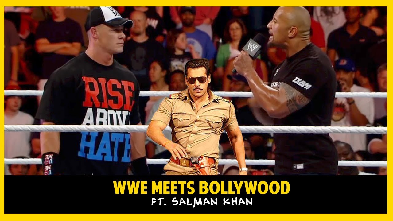 WWE Funny Dubbing In Hindi | WWE Meets Bollywood | Salman Khan, The Rock, John Cena | WWE COMEDY