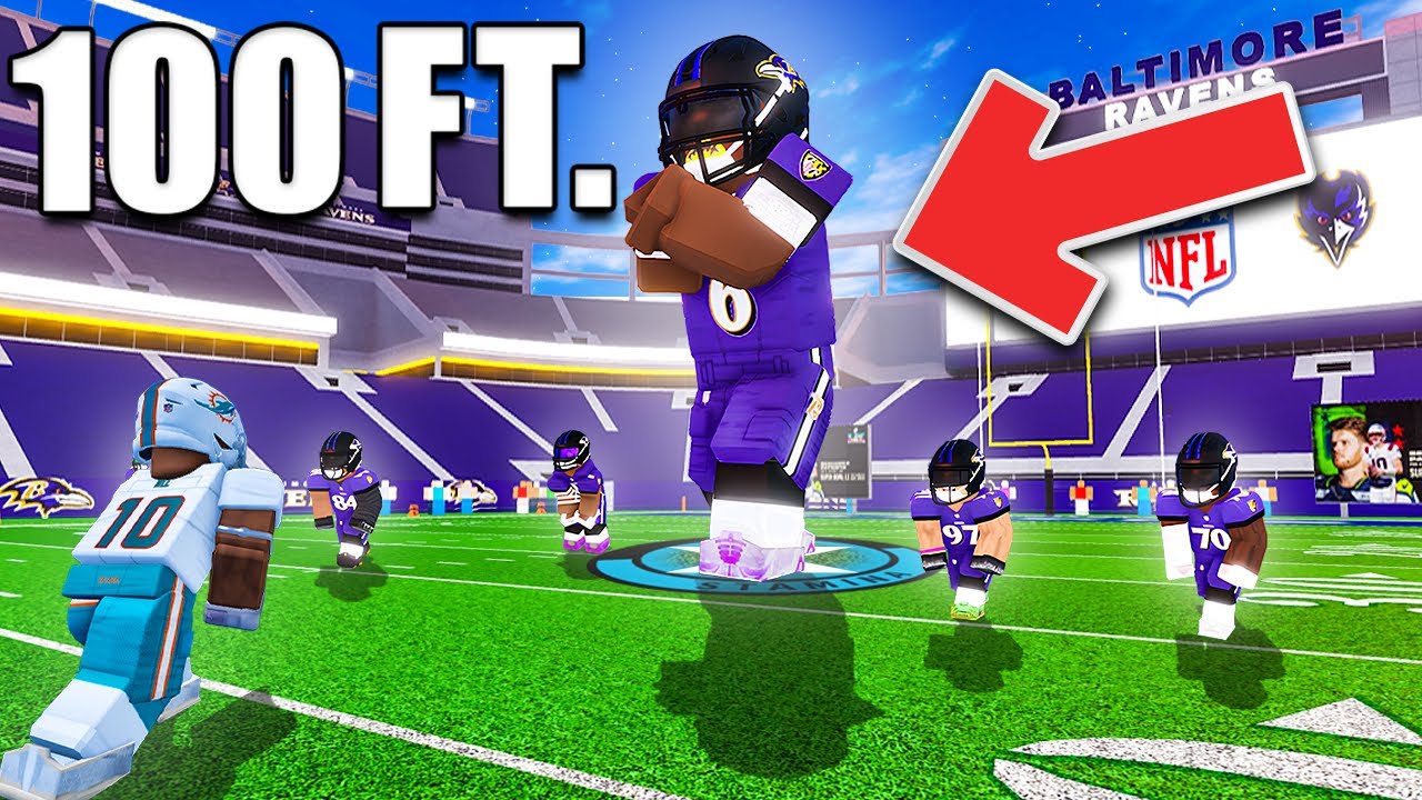 NFL Universe Football, But Lamar Jackson is a GIANT