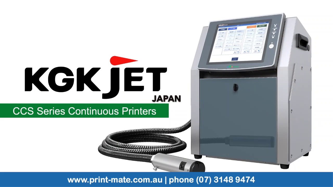 PrintMate Australia KGK Japan Continuous Inkjet Printer YouTube