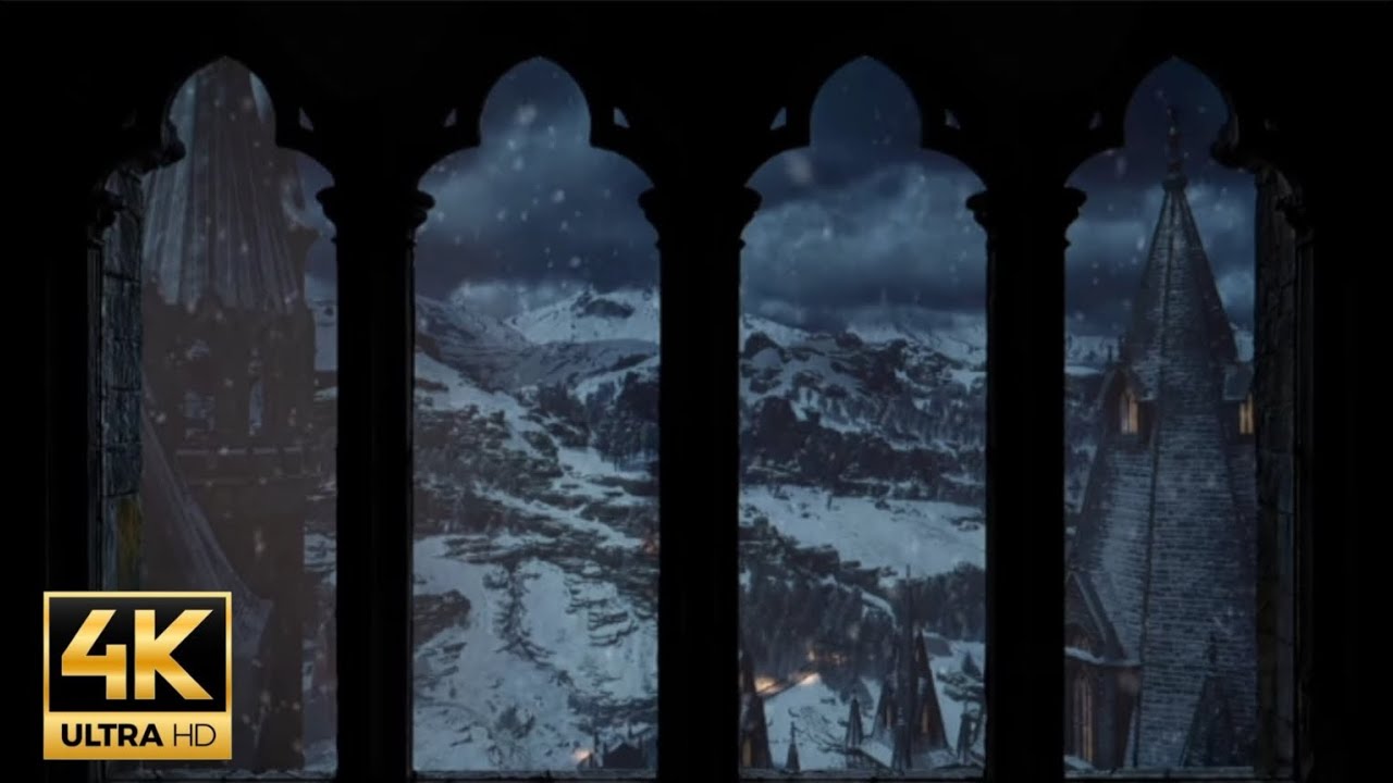 4k harry potter🦉 window castle X Golden brown