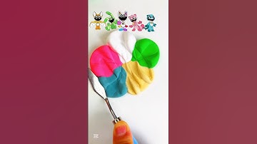 Smiling critters colour mixing. #art #diy #satisfying #asmr