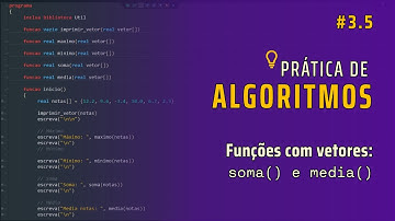 Prática de Algoritmos 3.5 | Funções com vetores: soma() e media()