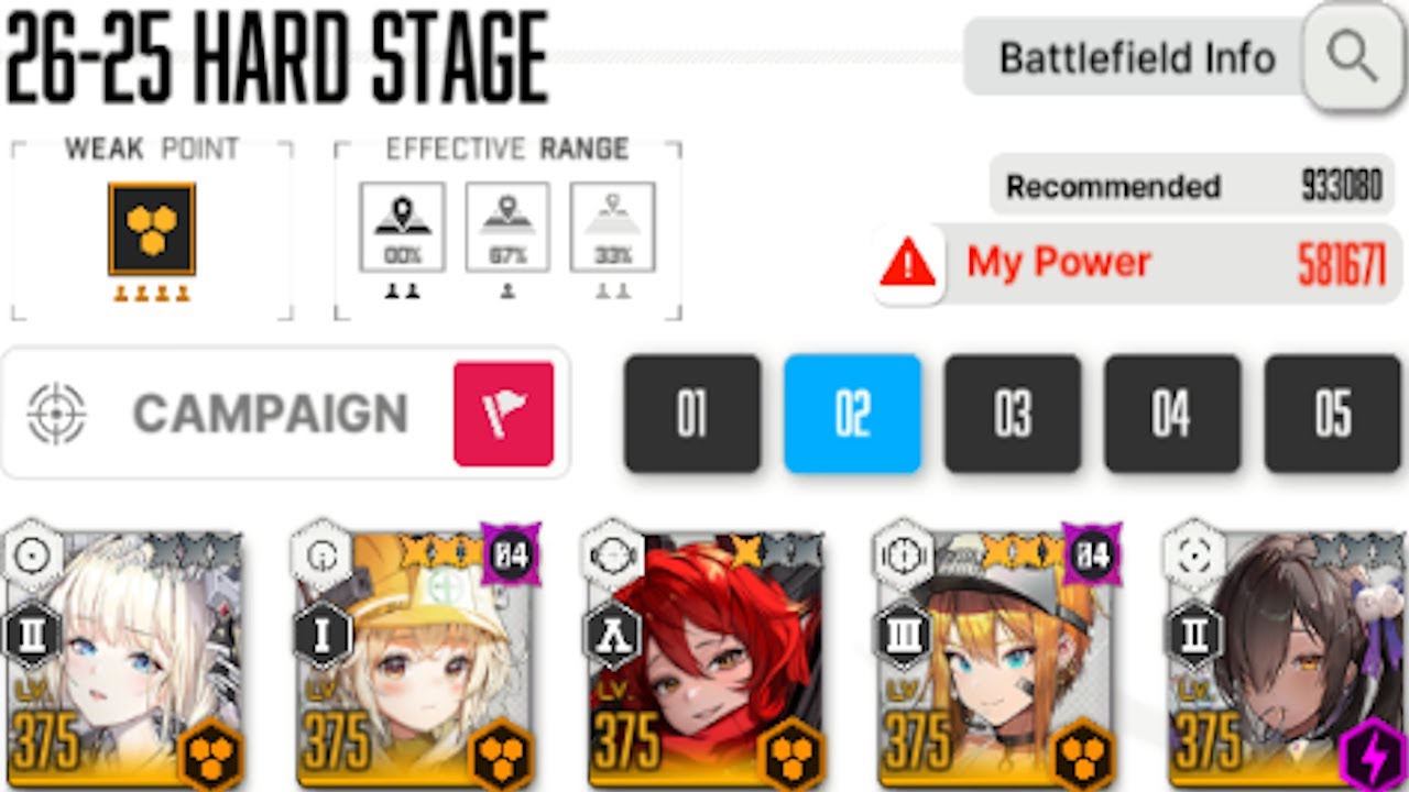 NIKKE] 26-25 HARD STAGE | 581 671 CP - YouTube