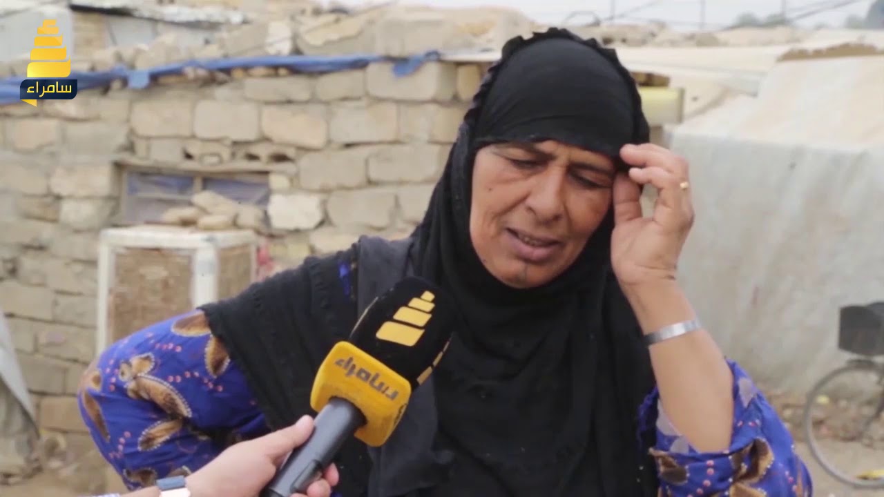 نازحة: عدد النازحين في المخيم 75 عائلة