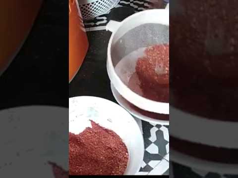 بودرة الفلفل الحار في المنزل بدون اضافات اكلات بهار بهارات فلفل فلفل حار سودانية شطة شطه وفلفل