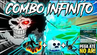 INFINITE GHOST COMBO in Blox Fruits... (CATCHES THEM IN THE AIR TOO)