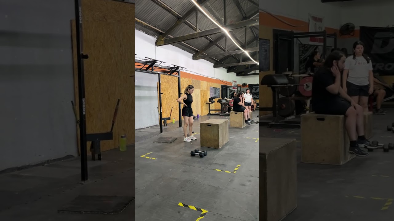 EMOM 9 / •12 Box Jump •10 DB Hang Power Clean •10 DB Dead Lift (50/30)