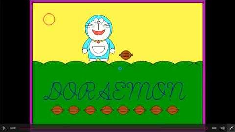 Doraemon using graphics program in cpp