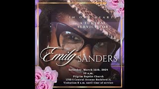 Emily "Emma" Sanders Homegoing Service - 10:00 AM - 3/16/2024