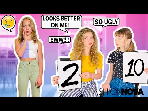 My BFFs RATE My FASHION NOVA Outfits Eva TRASHES MY LOOK It GETS