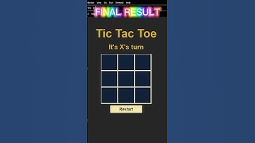 TIC TAC TOE GAME || HTML CSS & JS PROJECT || #short #viral #tictactoe #coding  @codingwithdingle