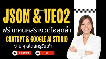 พร้อมท์แบบ Json ใช้กับ Veo2 สร้างวิดีโอได้สุดล้ำ