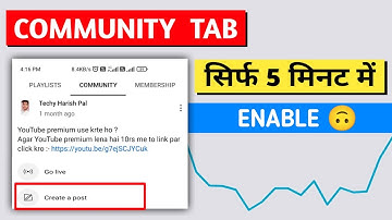 500 subscribers community tab enable kaise kare 2022 | how to enable community tab on youtube 500