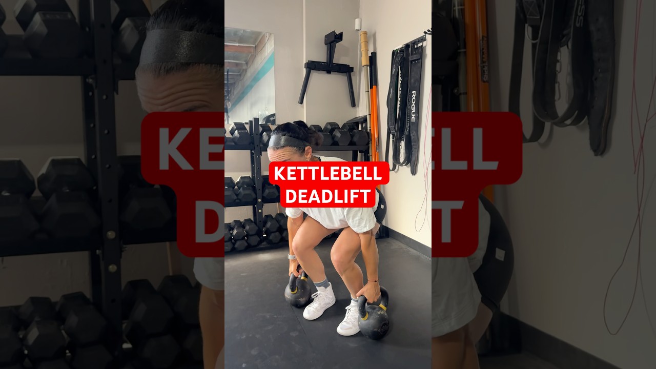 Kettlebell deadlift technique! #workouttutorial #deadlift