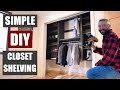 Simple closet shelves you can build in a weekend to get organized! | Modular shelves