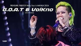 [4K] 240504 REBOOT in MANILA 트레저 최현석 G.O.A.T & VolKno 직캠 | TREASURE CHOI HYUNSUK FOCUS FANCAM