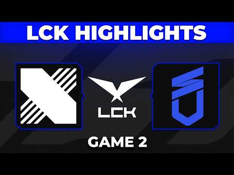 KRX vs DNS Game 2 Highlights | LCK 2026 Rounds 3-4 | Kiwoom DRX vs DN SOOPers