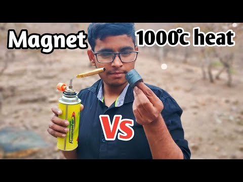 Heating Magnet On 1000°C  Experiment  | Magnet Vs Heat