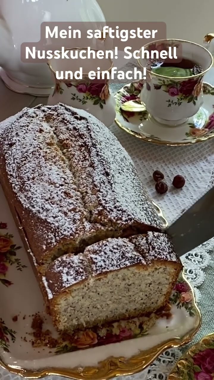Mein saftiger Nusskuchen! Hausrezept seit zwanzig Jahren! Jetzt neu auf ...