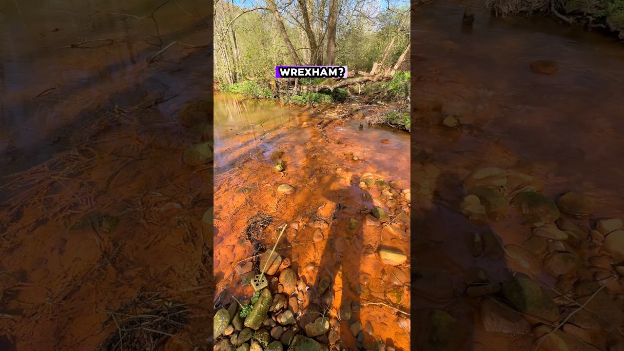 The Red River of Wrexham! #outdoors #countryside #nature #strange #exploring
