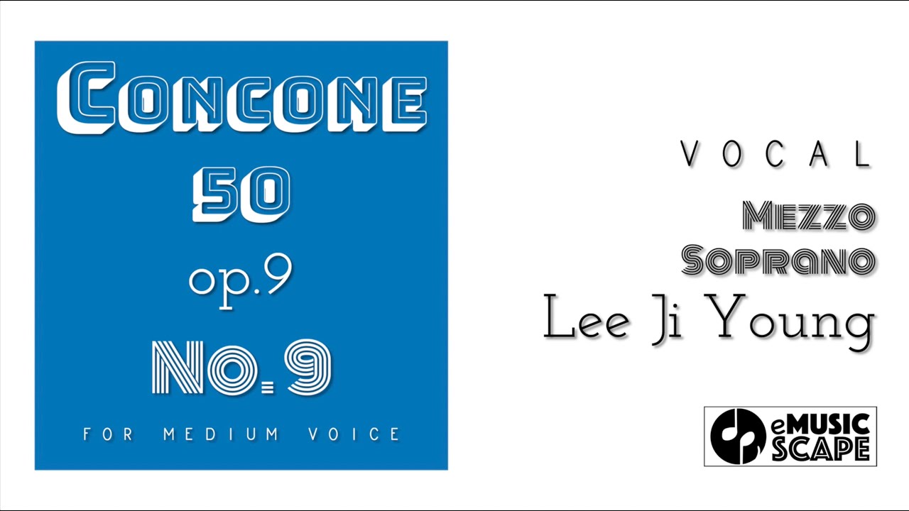 Concone 50, Op.9 No.9 (Medium Voice with Vocal)