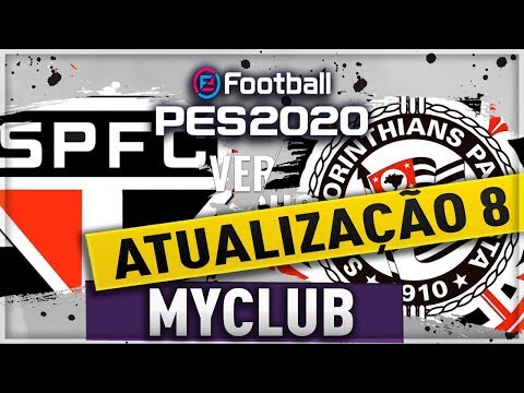 myClub PES 2020 - ATUALIZAÇÃO 8 - SÃO PAULO X CORINTHIANS