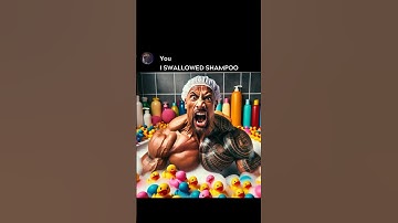 Dwayne Swallows Shampoo 🧼 #ai #aiart #chatgpt
