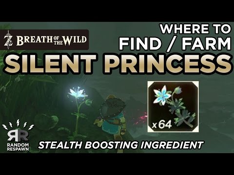 Zelda Breath Of The Wild Where To Find Farm Silent Princess Stealth Boosting Ingredient 
