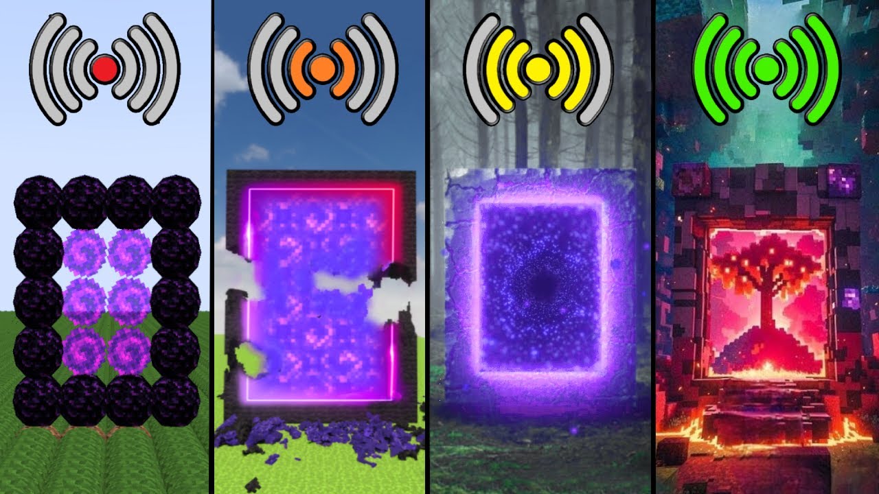 Портал в Нижний мир в Minecraft с использованием разных Wi-Fi выглядит примерно так: