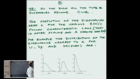 Random Matrix Theory and Zeta Functions - Peter Sarnak