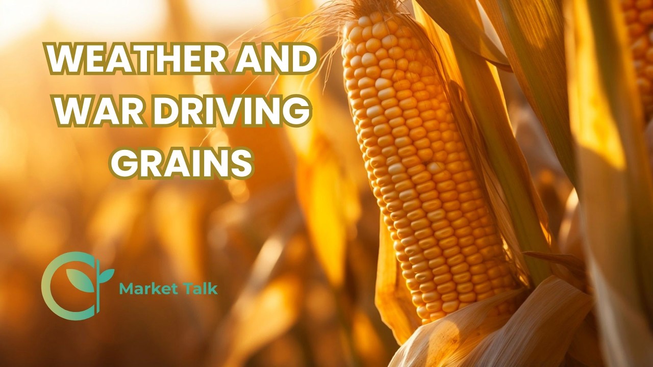 Grains Get Boost from Weather and War on Monday