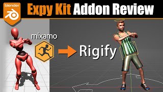 Blender Expy Kit addon: Mixamo to Rigify