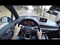 2017 Audi SQ7 4.0 V8 TDI POV Drive on Winding Roads - Diesel V8 Sound!