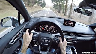 2017 Audi Sq7 4.0 V8 Tdi Pov Drive On Winding Roads - Diesel V8 Sound